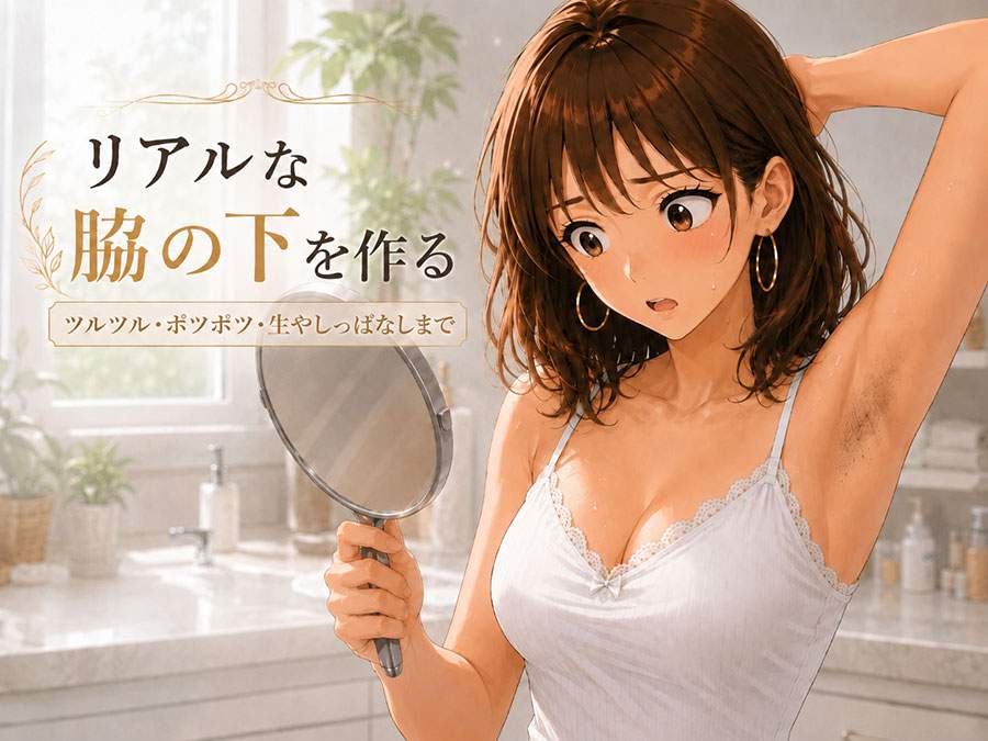 リアルな腋の下のプロンプト完全ガイドアイキャッチ